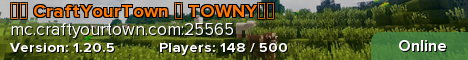 ✪☯ CraftYourTown ☯ TOWNY☯✪